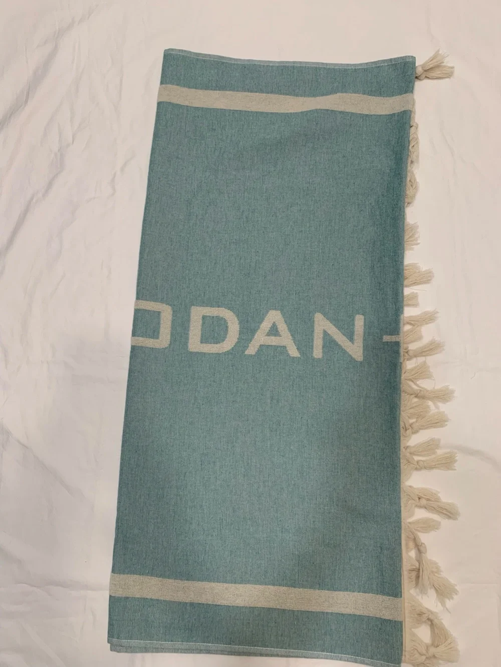 Rodan + Fields Riviera Towel Company Blue Striped Turkish Beach Towel 36x70